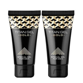Titan Gel Gold Original 2 tubes x 50 ml Meilleur gel d'extension pour homme
