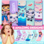 Gabby's Dollhouse Chaussettes Fille, Lot de 5 Chaussettes Chaudes Colorées avec Personnages Amusants pour École, Loisirs (23/25 