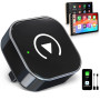 Adaptateur CarPlay sans Fil 2 en 1 pour Apple CarPlay & Android Auto, Bluetooth 5.0, Plug and Play, Connexion Rapide Stable, Com