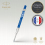 Parker recharges pour stylo gel | pointe moyenne (0,7 mm) | encre bleue QUINK | lot de 2