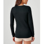 Damart T-Shirt Thermolactyl Col Rond, Côtes Molletonnées Haut Thermique Femme (Lot de 1)