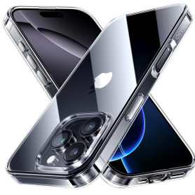 NIMASO Coque transparente pour iPhone 16 Pro Max de 6,1", de qualité militaire, résistante aux chocs, anti-chute, fine et anti-j