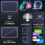 Videoprojecteur Portable,SEPYMP 2025 Upgrade Mini Projecteur, 4K Ultra HD 1080P, Android 13 Integré, WiFi 6 Bluetooth 5.2, Base 