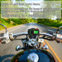 Geloo Compteur de vitesse universel pour moto 7 couleurs, 14000 tr/min écran LCD numérique RX2N Odomètre Compteur de vitesse Ins