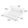 QWORK® Siège de Douche Rabattable, Siège de Douche Mural, Tabouret de Douche, pour Salle de Bain, Hôtel, Maison et Maison de Ret