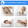 Kiseely Oreiller Ergonomique Cervical Coussin - Mémoire de Forme Confort pour la Nuque, Ferme pour Le Soutien du Cou et des épau