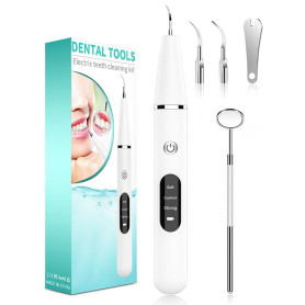 kit Detartrage dents | Brosse à dents | accessoires pour hydropulseurs et irrigateurs - dentaire nettoyage à3 vitesse Idéal pour