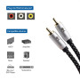 Cable Matters Pack de 2 câbles pour subwoofer 3 m, câble coaxial numérique (câble coaxial Audio numérique et câble pour subwoofe