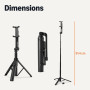 Amazon Basics Mini Trépied 91,4cm (36") avec Perche à Selfie pour Téléphone, avec Télécommande, Compatible iPhone, Samsung et Au