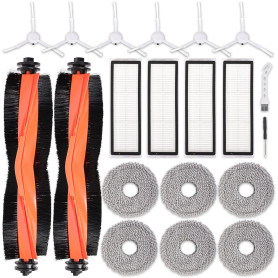 20 Pièces de Rechange pour Xiaomi X20+, X10+, Kit d'accessoires pour Dreame L10s Ultra/L10 Ultra avec 2 Brosses Principales, 4 F