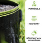 Sac de Plantation 15l - 3 Sacs a Plantes avec Fenêtre et Étiquettes - Pot Geotextile pour Plantes, Fleurs, Fruits