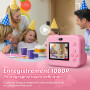 Appareil Photo Instantané pour Enfants - 1080P 2,4", Mode Video et Selfie avec Papier d'impression et Carte 32 Go, Jouet Cadeau 