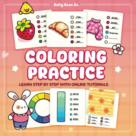 Coloring Practice Book for Adults: Master Blending, Shading & Patterns with Fun Coloring Exercise: A Creative Workbook to Improv