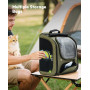 Pecute Sac Transport Chat Petit Chien Extensible, Sac a Dos Chat Respirant, Sac de Transport pour Chat avec Matelas en Peluche A