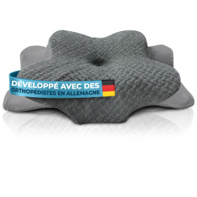 Glückstoff® Oreiller Ergonomique Cervical [pour Tous Les Types DE Sommeil] - Oreiller Ergonomique & Orthopedique - Coussin Cervi