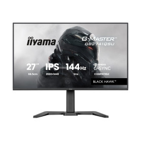 iiyama Ecran G-Master Black Hawk, GB2741QSU-B1 IPS, Adaptive Sync, QHD@144Hz, 1ms, 350cd, HP, HDMI/DP/USB HUB, réglable en Haute