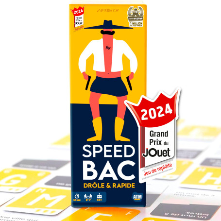 ATM Gaming Speedbac - Jeu de société Famille et Amis - Parfait pour Mettre l'ambiance - 2 à 7 Joueurs - Grand Prix du Jouet 2024
