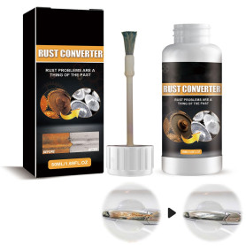 Rakiuty Convertisseur de Rouille 2 en 1,Convertisseur de Rouille avec Pinceau,Convertisseur de Rouille,Convertisseur de Rouille 