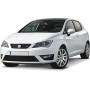 Tapis de Sol pour Seat Ibiza 6J 2008-2017 Fix Rond sur Mesure, antidérapant, Talonnette en PVC, Fixation d'ancrage