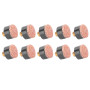 Dioche Embouts de queue de billard, 10 pièces, pièces de rechange, 10mm, 11mm, 12mm, 13mm [12mm]