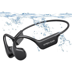 Relxhome Casque Conduction Osseuse, Écouteur Natation À Bluetooth 5.4, mémoire 32 Go intégrée, Lecteur MP3 Étanche IPX8, 10 Heur