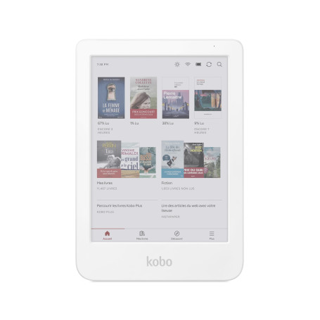 Kobo Clara Colour | Liseuse eBook Couleur | Écran Couleur E Ink Kaleido™ 3 sans Reflets de 6" | Option Mode Sombre | Étanche | L