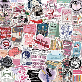 150PCS Dark Romance Lecture Autocollants pour Kindle, Autocollants de Lecture pour Bagage, pare-chocs, Planche à Roulettes, Guit