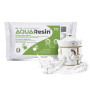 AQUA RESIN® – Plâtre Alpha (Résine Minérale) | Effet Porcelaine Satinée, prêt avec Seule Eau, Sûr et Non Toxique, Blanc ou Noir 