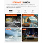 VANTRUE N2X 2.7K+1080P Dashcam Voiture Avant Intérieur, STARVIS 2 Double HDR Camera Embarquée Infrarouge, Support LTE, 5GHz WiFi