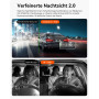 VANTRUE N2X 2.7K+1080P Dashcam Voiture Avant Intérieur, STARVIS 2 Double HDR Camera Embarquée Infrarouge, Support LTE, 5GHz WiFi