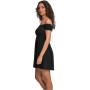 Urban Classics Damen Ladies Smoked Off Shoulder Dress