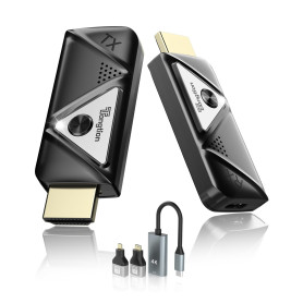 Émetteur et récepteur HDMI sans Fil 1080P@60Hz Extendeur HDMI Double Bande 2.4G/5G, Plug&Play, 30m Portée, Streaming vidéo et Au