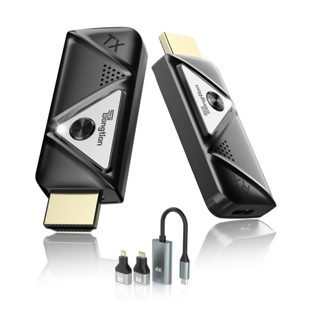 Émetteur et récepteur HDMI sans Fil 1080P@60Hz Extendeur HDMI Double Bande 2.4G/5G, Plug&Play, 30m Portée, Streaming vidéo et Au