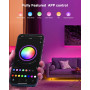 Ruban Led 15m, Led Chambre, RGB Bande Led Lumineuse Contrôlé par APP Bluetooth ou Télécommande, Synchroniser avec Rythme de Musi