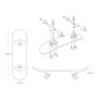BIGH Fingerboard Professionnel en Bois d'Érable Naturel - Skateboard à Doigts - Petit Finger Skate - Couleur: Fire