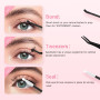 Parriparri Colle Faux Cils 2 in 1 Lash Bond et Seal DIY Individuel Cils Adhésif Waterproof Strong Hold Eyelash Glue Faux Cils Co