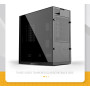 Geometric Future M6 Cezanne Mid Tower Boîtier PC Design Vertical Canal d'air Support pour Radiateur E-ATX 360 Support GPU Vertic
