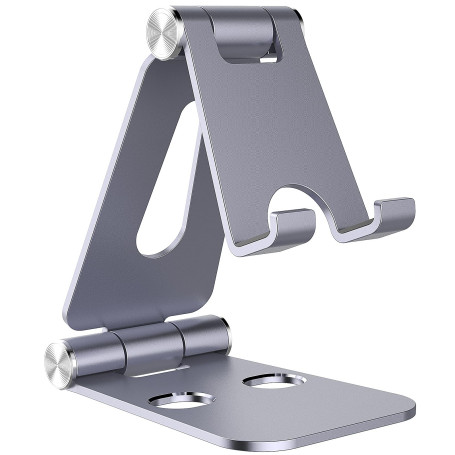 Simpeak Support Téléphone, Support Tablette, Support Dock pour Téléphone Portable Tablette et eBook, Support de Bureau en Alliag