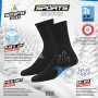 SOXCO Chaussettes Homme Sport 10 Paires Hautes, Lot de 10 Paires