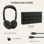 Jabra Evolve2 65 Flex Casque Avec fil &sans fil Arceau Bureau/Centre d'appels Bluetooth Noir