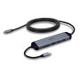 Lindy 43326 station d'accueil Avec fil USB 3.2 Gen 1 (3.1 Gen 1) Type-C Noir, Gris