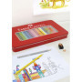 Crayon Faber-Castell 115886 Rouge Multicouleur (36 Pièces)