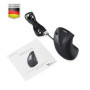 Perixx PERIMICE-513 L souris Bureau Gauche USB Type-A Optique 1600 DPI