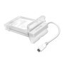 Connectland BE-USB3.1-G2-28-WH Boîtier de disques de stockage Boîtier disque dur/SSD Transparent, Blanc 2.5"