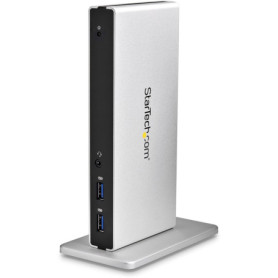 StarTech.com Station d'Accueil USB 3.0 pour Deux Écrans avec Adaptateurs DVI vers VGA et HDMI, 5x USB 3.0 et Audio - Sta