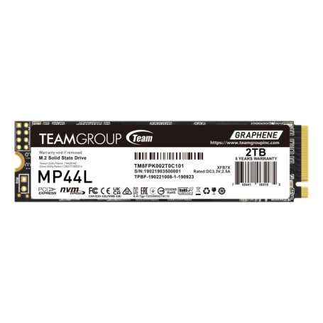 Team Group MP44L TM8FPK002T0C101 disque SSD M.2 2 To PCI Express 4.0 NVMe