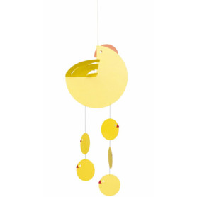Flensted Mobiles Chick Hen Jaune