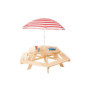 Ensemble Table et Chaises Pinolino Nicki 6 places Bois massif L 162 x P 162 x H 50