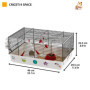 Cage de transport pour animaux de compagnie Ferplast Criceti 9 Kosmos Métal Plastique