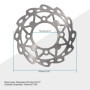 GOOFIT Disque de frein 190 mm Remplacement pour 110 cc 125 cc Apollo Dirtbike